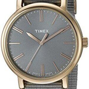 Timex Women's TW2P88600 Originals Tonal Grey Nylon Slip-Thru Strap Watch